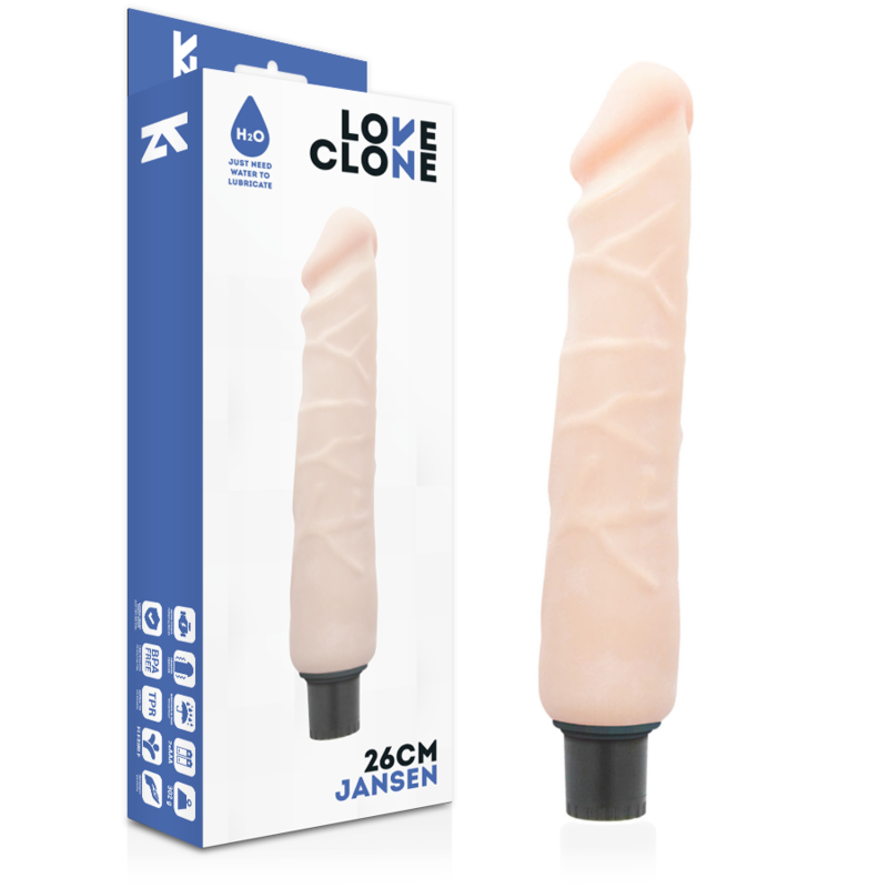 LOVECLONE - JANSEN SELF LUBRICATION VIBRATOR 26 CM -O- 4.2 CM - 4