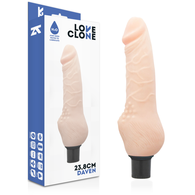 LOVECLONE - DAVEN SELF LUBRICATION REALISTIC 23.8 CM -O- 3.8 CM - 2