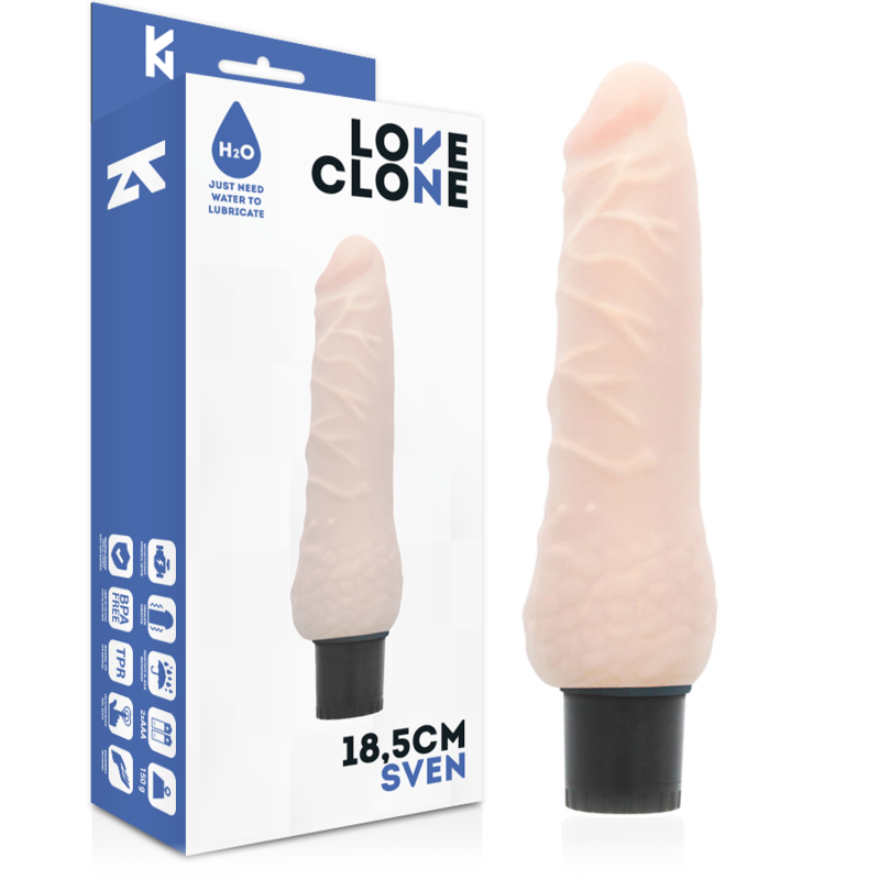 LOVECLONE - SVEN SELF LUBRICATION VIBRATOR 18.5 CM -O- 3.3 CM - 4