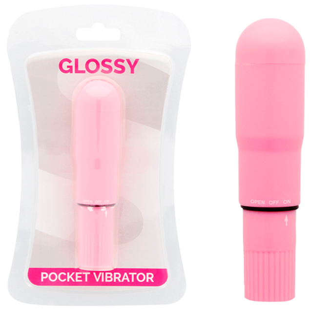 GLOSSY - POCKET VIBRATOR PINK - 3