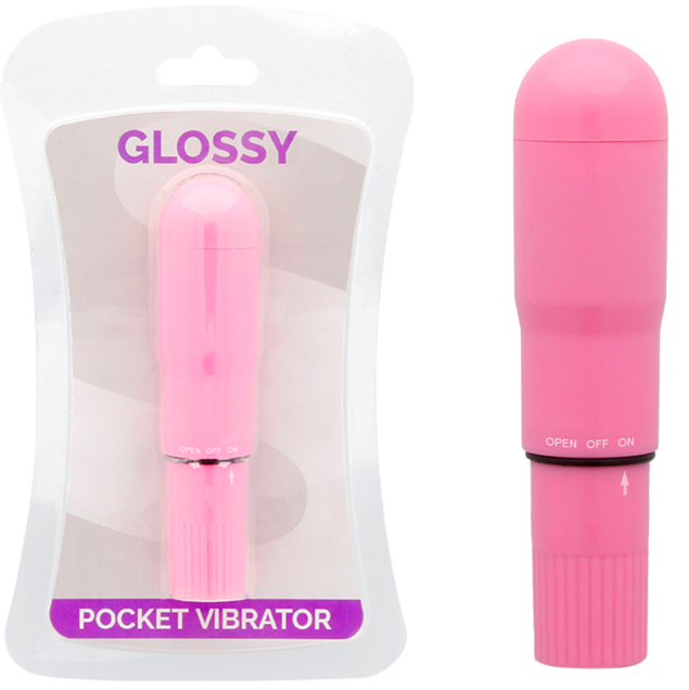 GLOSSY - POCKET VIBRATOR DEEP ROSE - 3