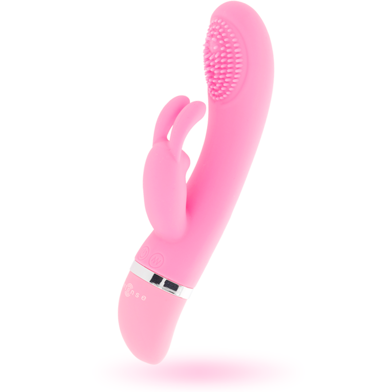INTENSE - VIBRATORE OSCILLANTE SUSY IN SILICONE ROSA CONIGLIO - Secretroomsexyshop