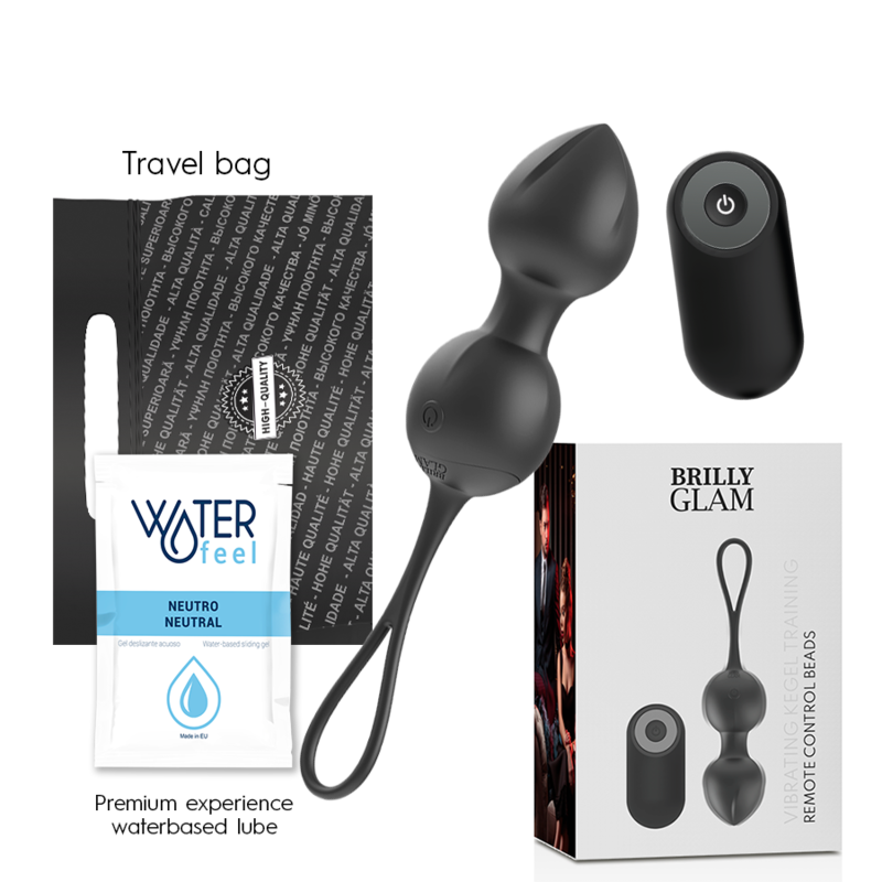 BRILLY GLAM - VIBRATING KEGEL BEADS REMOTE CONTROL - 10