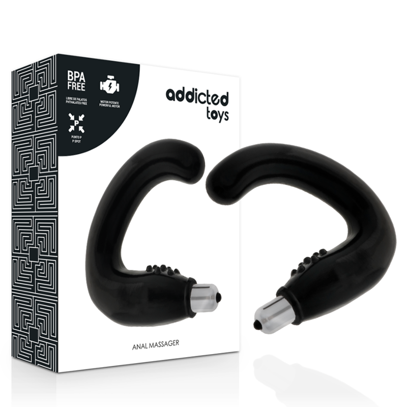 ADDICTED TOYS - ANAL MASSAGER BLACK - 4