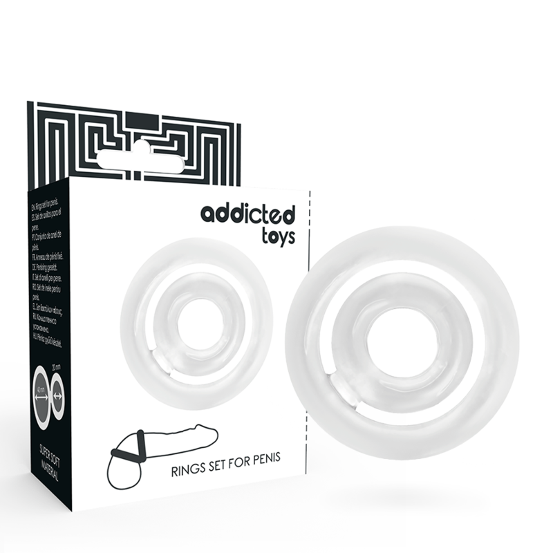 ADDICTED TOYS - POTENZ- C-RING PENIS CLEAR - 4