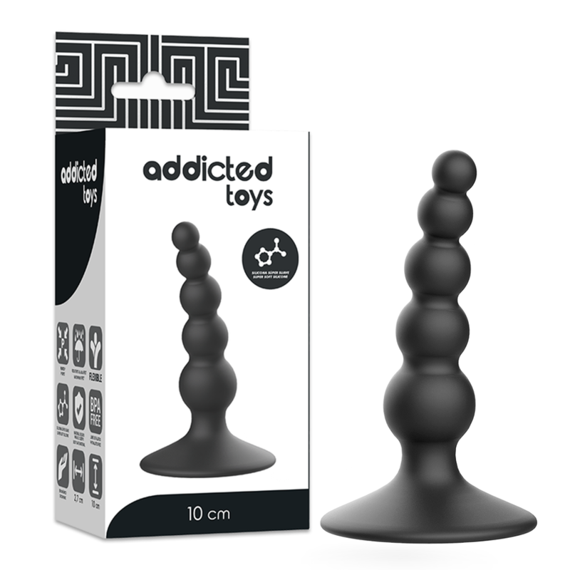 ADDICTED TOYS - ANAL SEXUAL PLUG 10 CM BLACK - 6