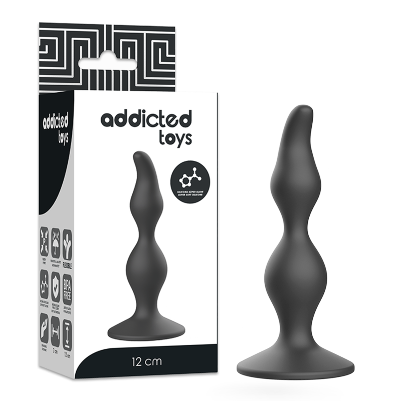 ADDICTED TOYS - ANAL SEXUAL PLUG 12 CM BLACK - 6