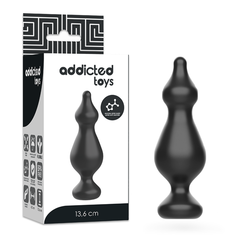 ADDICTED TOYS - ANAL SEXUAL PLUG 13.6 CM BLACK - 6