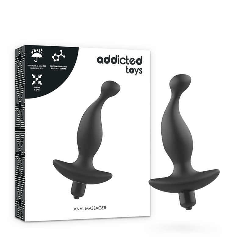 ADDICTED TOYS - ANAL MASSAGER WITH BLACK VIBRATIONMODEL 1 - 5