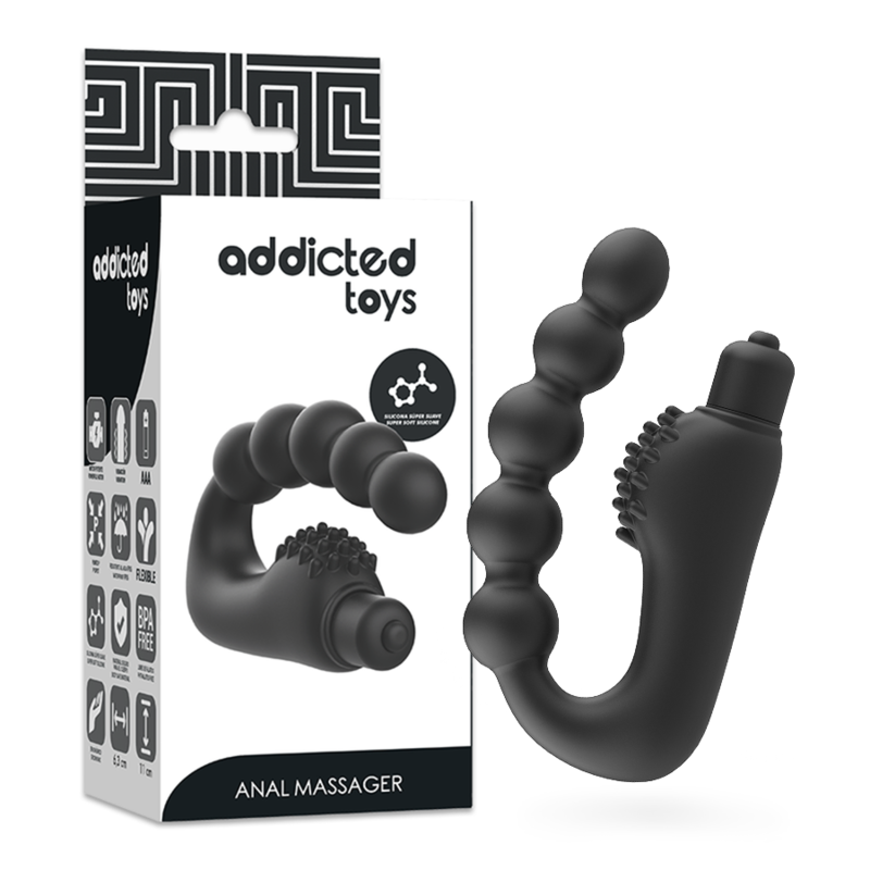 ADDICTED TOYS - ANAL MASSAGER PROSTATIC WITH VIBRATION - 6
