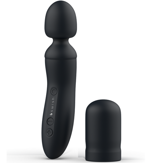 B SWISH - BTHRILLED VIBRATOR WAND PREMIUM BLACK - 1