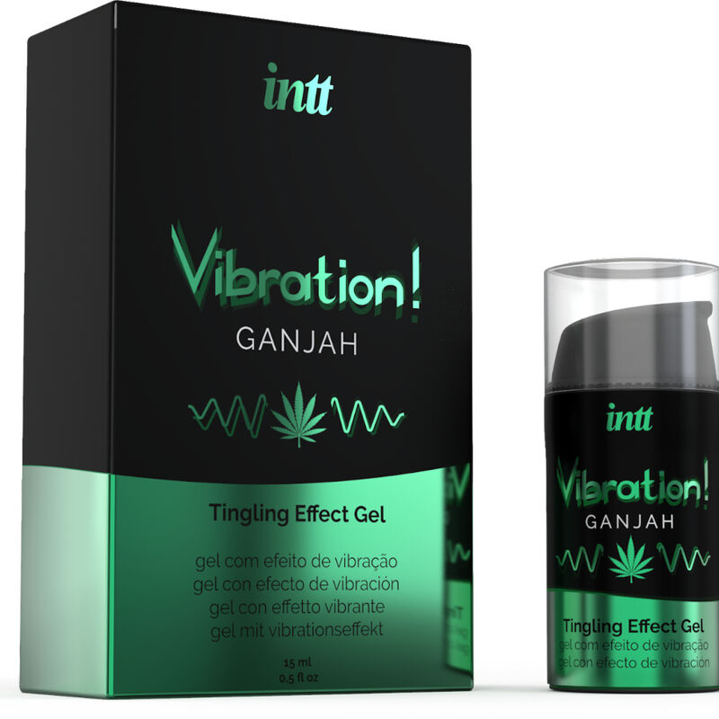 INTT - POWERFUL INTIMATE STIMULANT LIQUID VIBRATING GEL CANNABIS 15ML - 1
