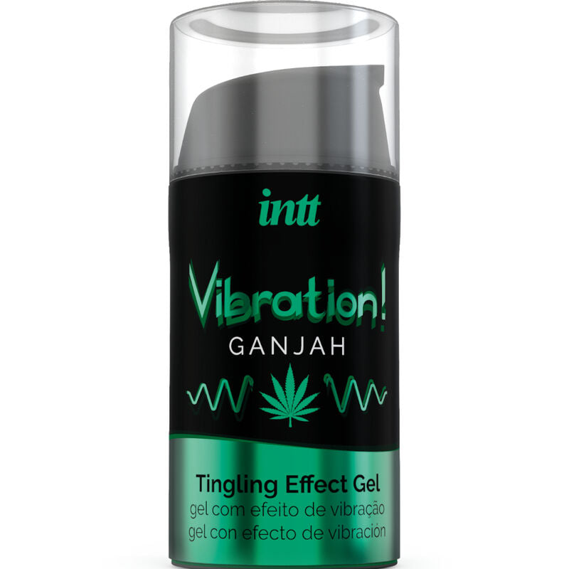 INTT - POWERFUL INTIMATE STIMULANT LIQUID VIBRATING GEL CANNABIS 15ML - 2