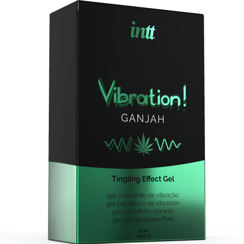 INTT - POWERFUL INTIMATE STIMULANT LIQUID VIBRATING GEL CANNABIS 15ML - 3