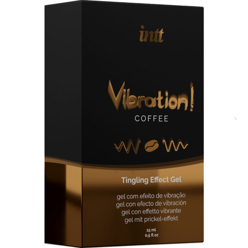 INTT - POWERFUL INTIMATE STIMULANT LIQUID VIBRATING GEL COFFEE 15ML - 3