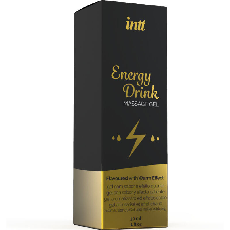 INTT MASSAGE & ORAL SEX - MASSAGE GEL WITH FLAVORED ENERGY DRINK AND WARMING EFFECT