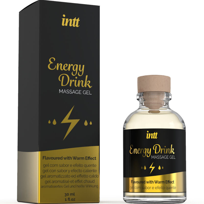 INTT MASSAGE & ORAL SEX - MASSAGE GEL WITH FLAVORED ENERGY CA DRINK AND HEATING EFFECT - 3