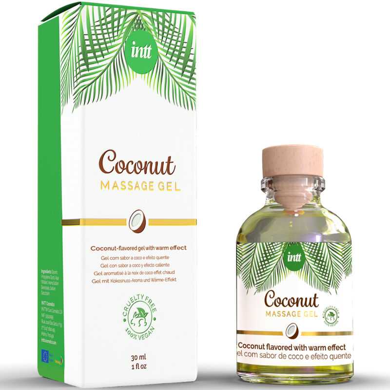 INTT - VEGAN MASSAGE GEL WITH COCONUT FLAVOR AND HEATING EFFECT - 2