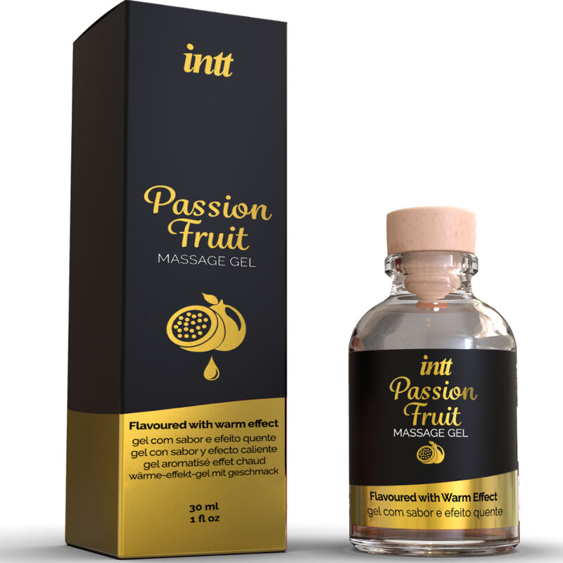 INTT MASSAGE & ORAL SEX - PASSION FRUIT FLAVORED MASSAGE GEL WITH HEAT EFFECT - 3
