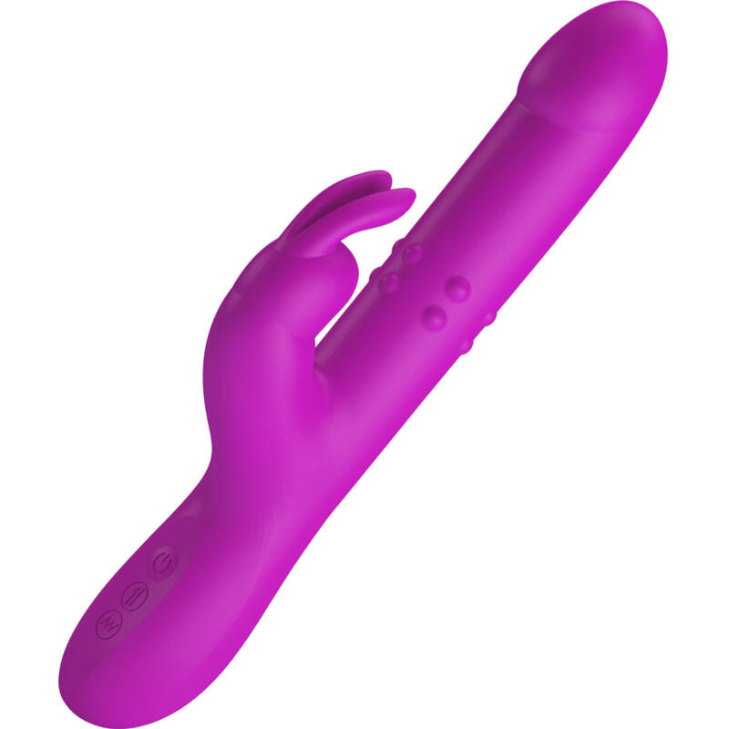 PRETTY LOVE - VIBRATEUR REESE AVEC ROTATION VIOLETTE