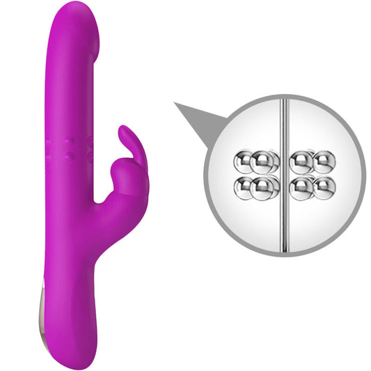 PRETTY LOVE - VIBRATEUR REESE AVEC ROTATION VIOLETTE