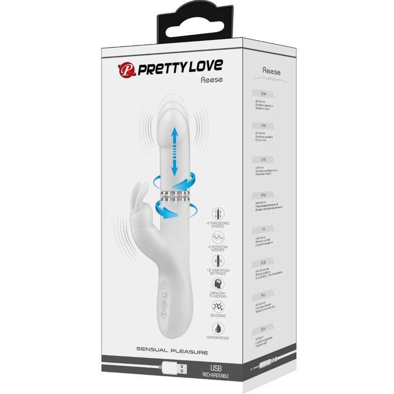 PRETTY LOVE - REESE VIBRATOR WITH SILVER ROTATION - 7