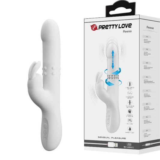 PRETTY LOVE - REESE VIBRATOR WITH SILVER ROTATION - 1