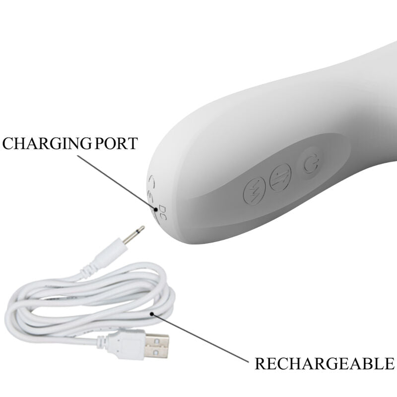 PRETTY LOVE - REESE VIBRATOR WITH SILVER ROTATION - 6