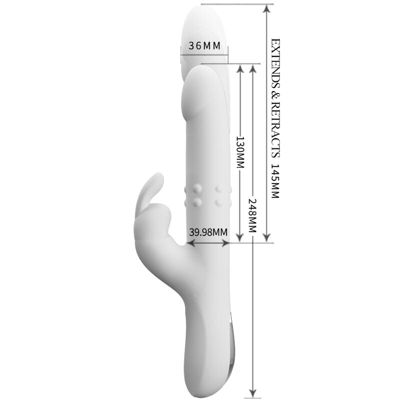 PRETTY LOVE - REESE VIBRATOR WITH SILVER ROTATION - 3