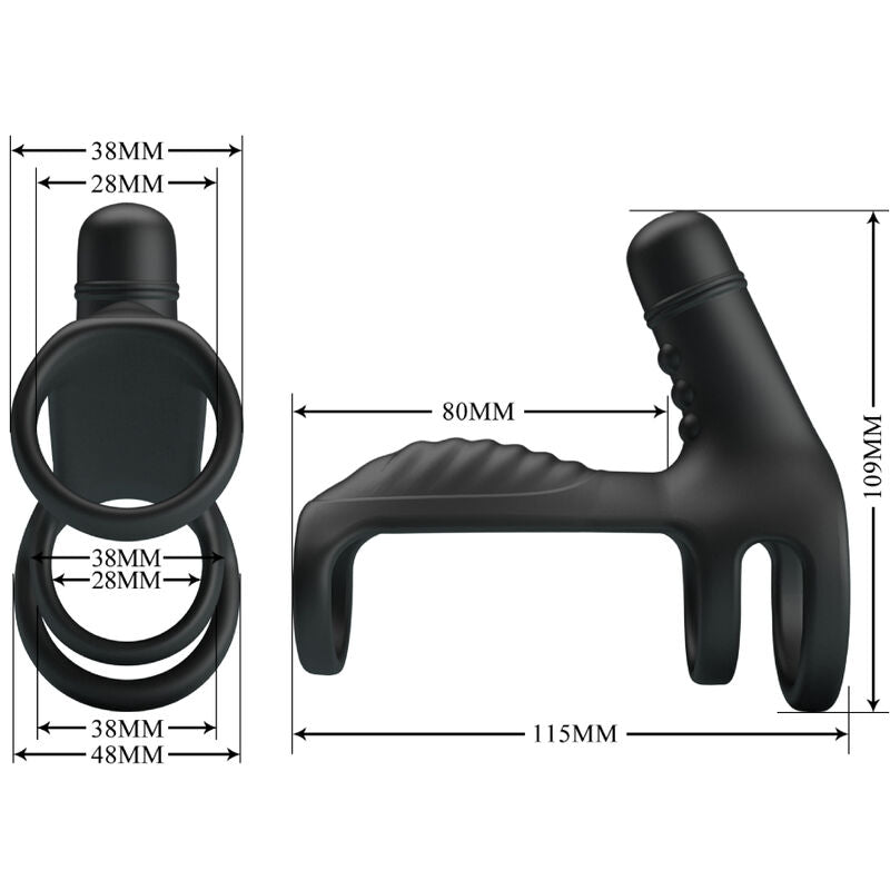 PRETTY LOVE - ELASTIC SOFT SILICONE EXTENSION SLEEVE - 3