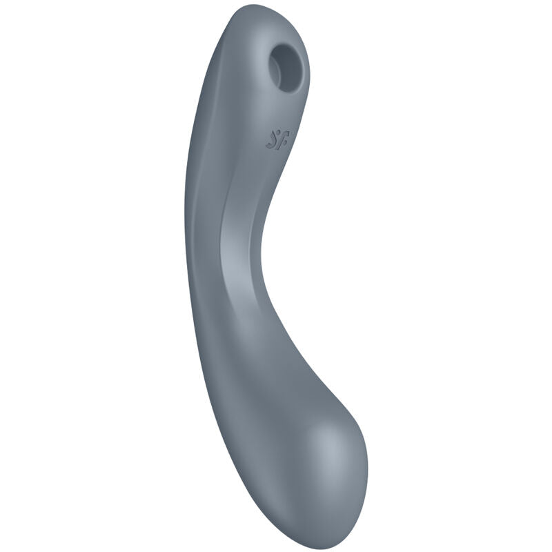 SATISFYER - CURVE TRINITY 1 AIR PULSE VIBRATION GREY - RED - 18