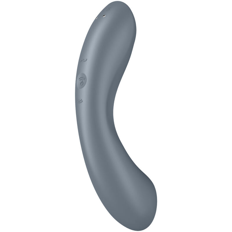 SATISFYER - CURVE TRINITY 1 AIR PULSE VIBRATION GREY - GREY - 20