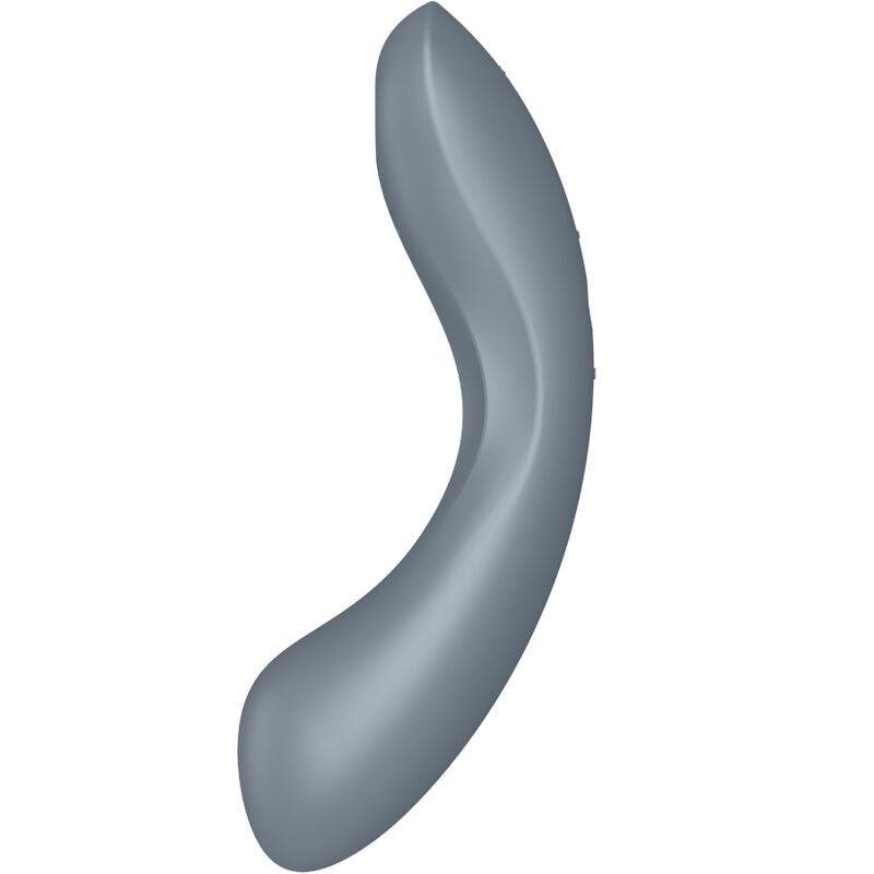 SATISFYER - CURVE TRINITY 1 AIR PULSE VIBRATION GREY - RED - 15