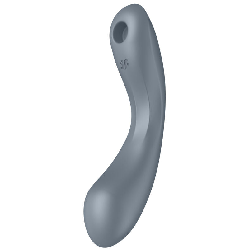 SATISFYER - CURVE TRINITY 1 AIR PULSE VIBRATION GREY - RED - 17