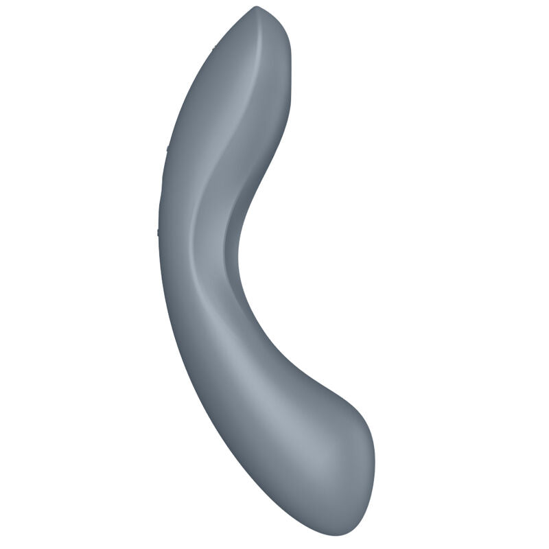 SATISFYER - CURVE TRINITY 1 AIR PULSE VIBRATION GREY - RED - 16