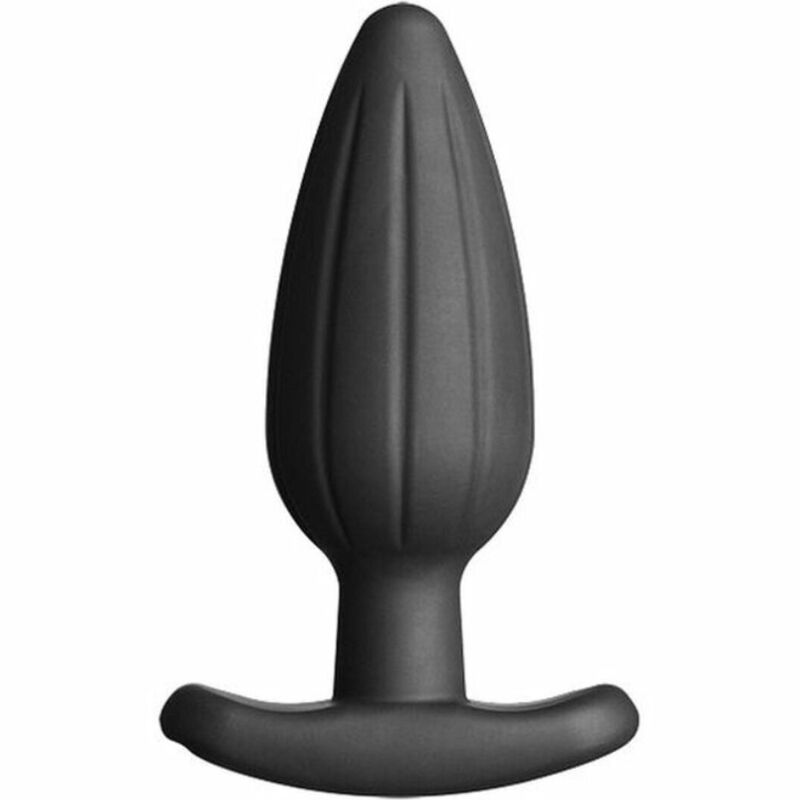ELECTRASTIM - SILICONE BLACK ROCKER BUTT PLUG LARGE - 1