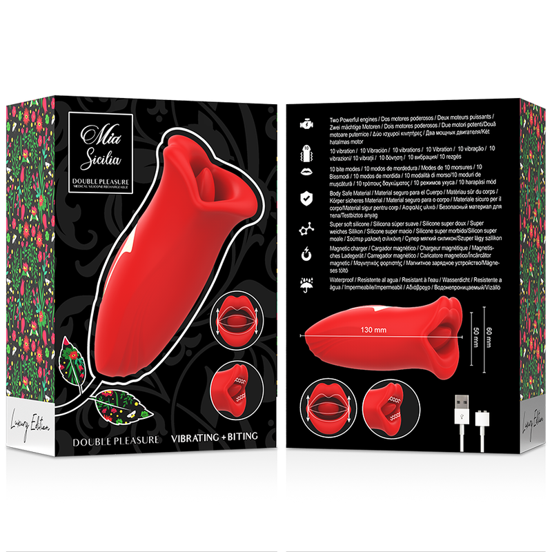 MIA - SICILIA DOUBLE PLEASURE VIBRATING + BITING - 6