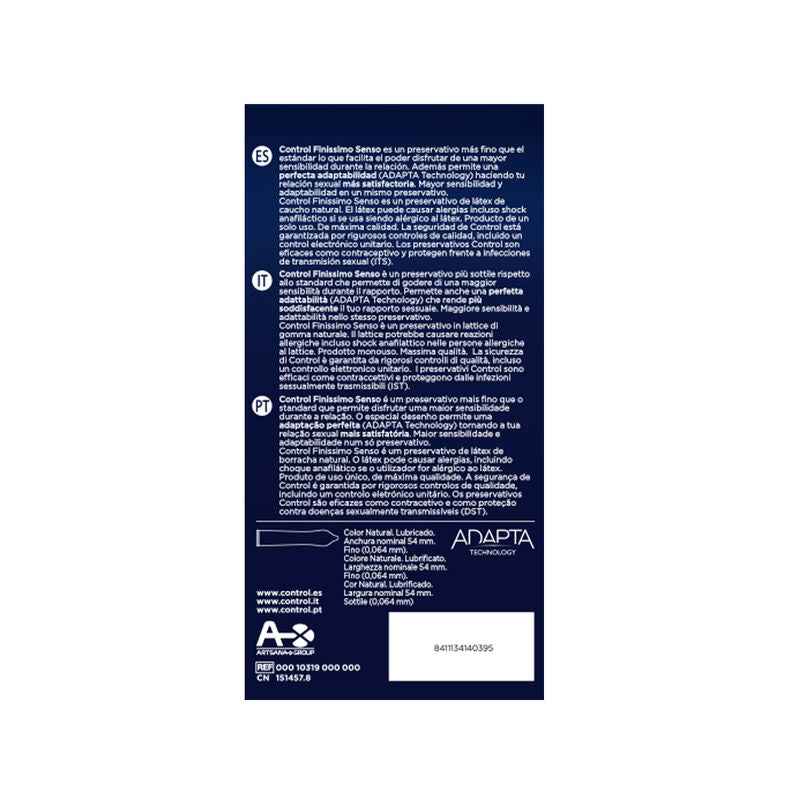 CONTROL - ADAPTA CONDOMS 24 UNITS - Secretroomsexyshop