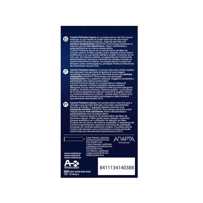 CONTROL - ADAPTA SENSO CONDOMS 12 UNITS - Secretroomsexyshop