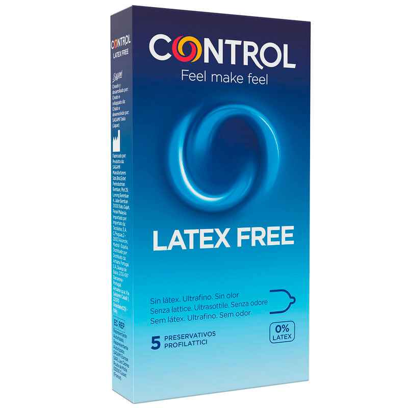 CONTROL - FREE SIN LATEX CONDOMS 5 UNITS - Secretroomsexyshop