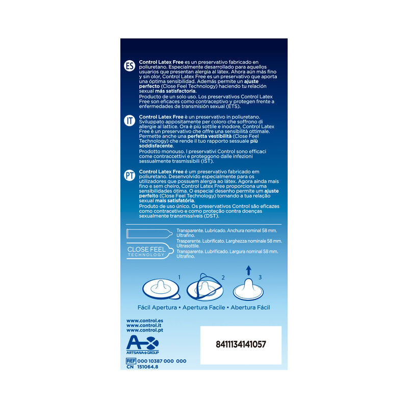 CONTROL - FREE SIN LATEX CONDOMS 5 UNITS - 2