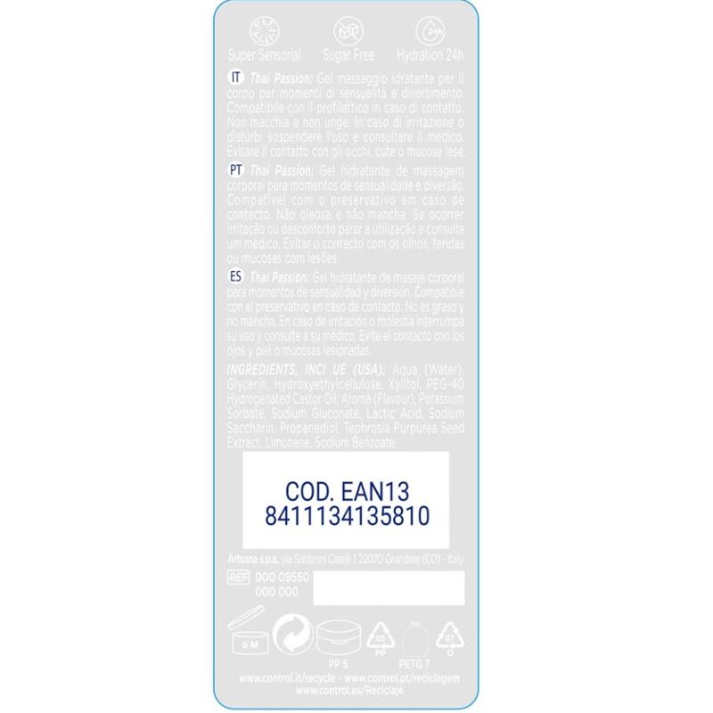 CONTROL - 2 EN 1 MASSAGE & PLEASURE THAI PASSION 200 ML - 2