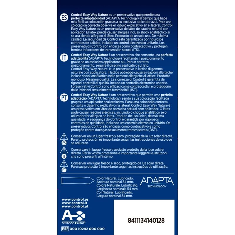 CONTROL - NATURA EASY WAY 10 UNITS