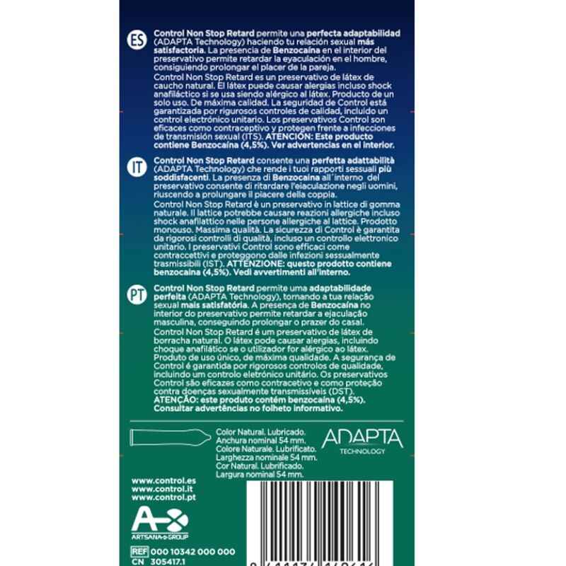 CONTROL - NON STOP RETARD CONDOMS 12 UNITS - Secretroomsexyshop