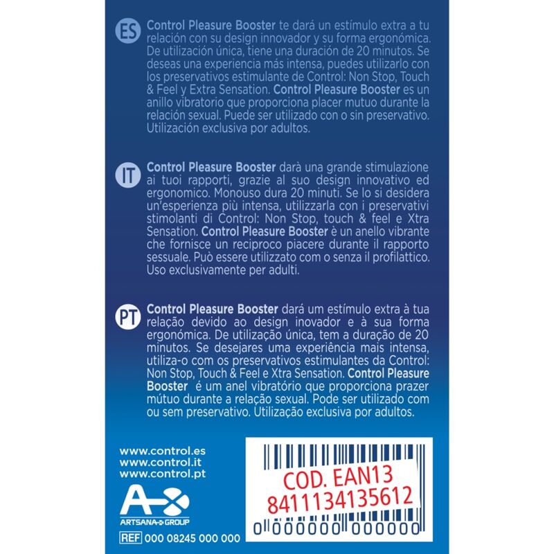 CONTRÔLE - ANNEAU VIBRATEUR BOOSTER DE PLAISIR