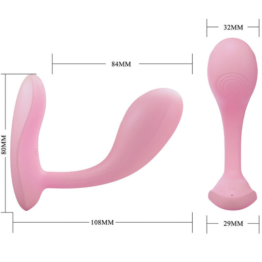 PRETTY LOVE - BAIRD G-SPOT 12 VIBRATIONS RECHARGEABLE PINK APP - 1