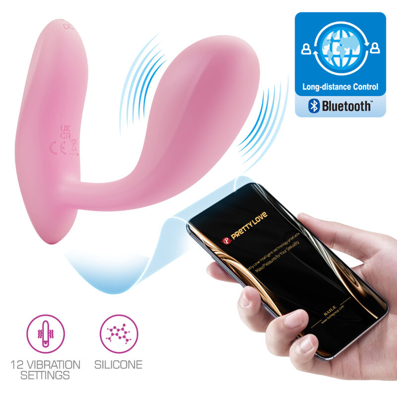PRETTY LOVE - BAIRD G-SPOT 12 VIBRATIONS RECHARGEABLE PINK APP - 9