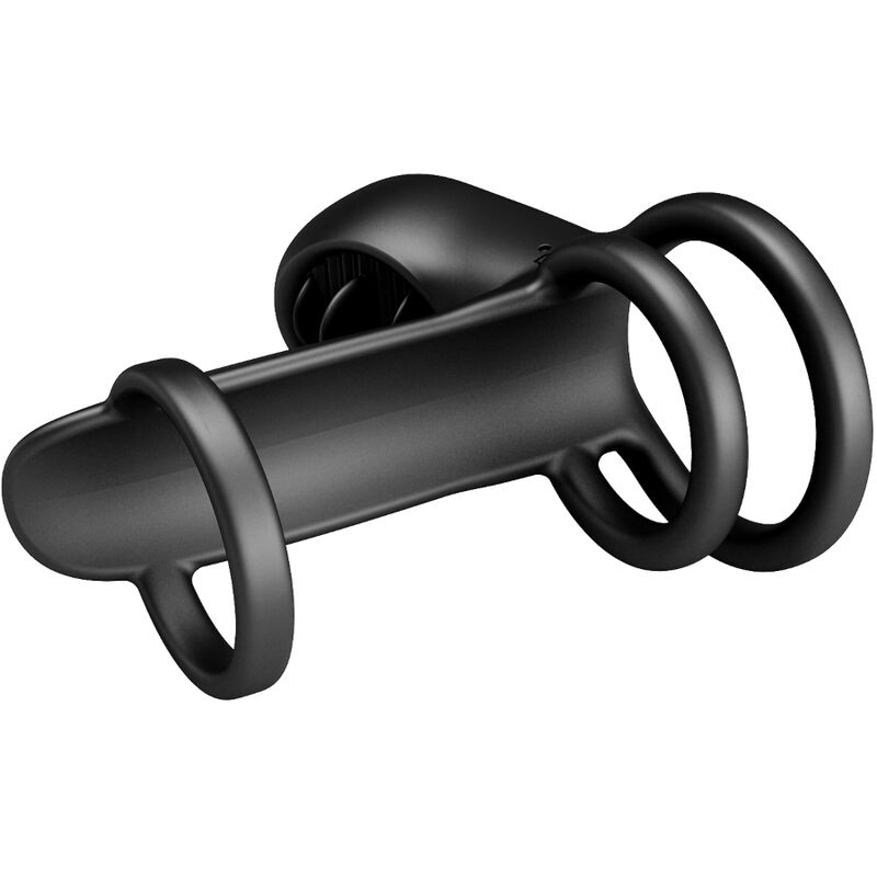 PRETTY LOVE - JAMMY PENIS SHEATH 12 VIBRATIONS WITH RECHARGEABLE SILICONE TONGUE - 3
