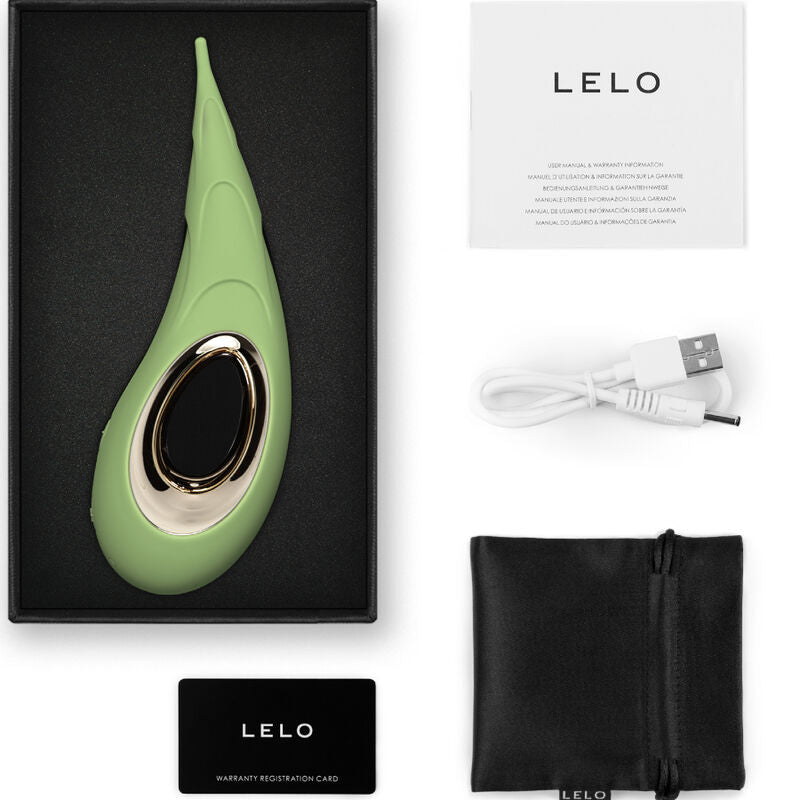 LELO - DOT CRUISE CLITORIS STIMULATOR OCHER ORANGE - GREEN - 12