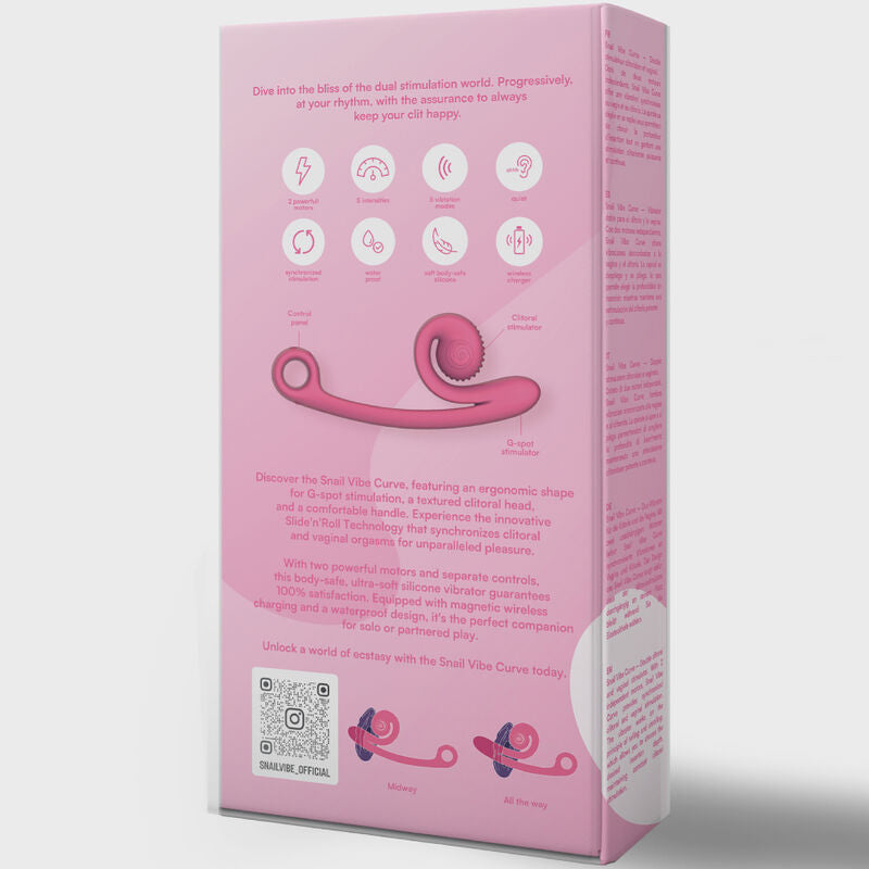 SNAIL VIBE - CURVE VIBRATOR PEACH - 2